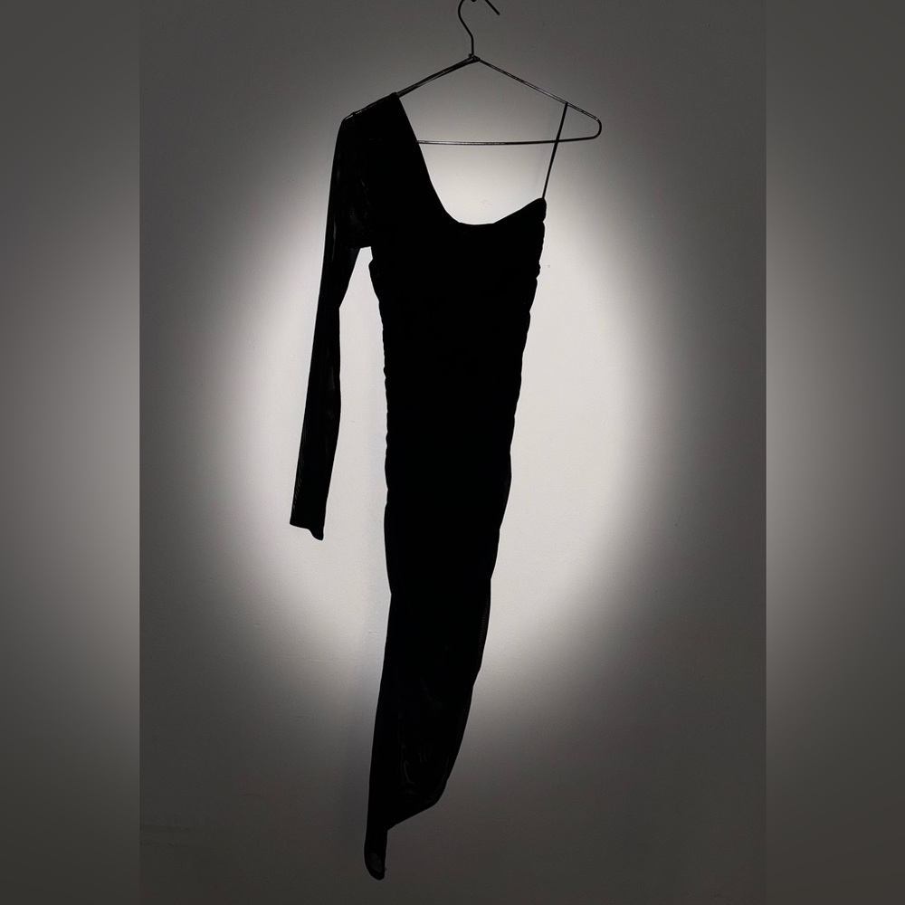 ZARA Draped Asymmetric Dress